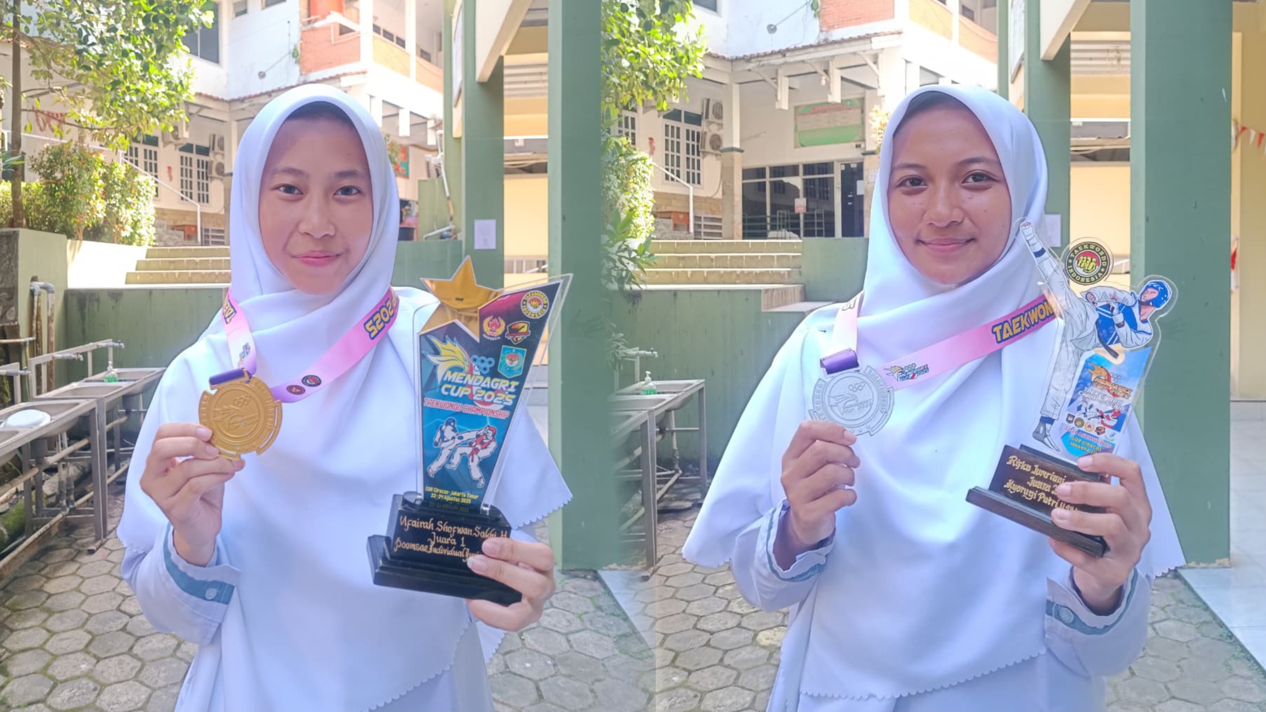AKHWAT HEBAT JUARA TAEKWONDO TINGKAT NASIONAL